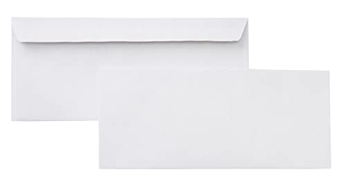 Amazon Basics #10 Security-Tinted Self-Seal Business Letter Envelopes, Peel & Seal Closure - 500-Pack, White