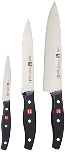 ZWILLING Twin Signature 3-pc German Knife Set, Razor-Sharp, Made in Company-Owned German Factory with Special Formula Steel perfected for almost 300 Years, Dishwasher Safe