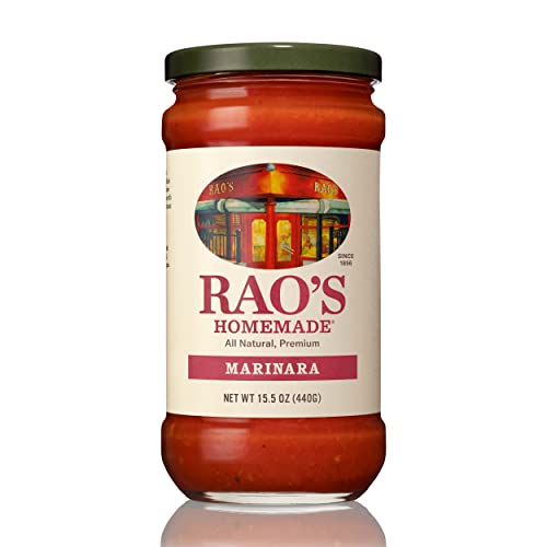 Rao's Homemade Marinara Sauce, 15.5 oz, Tomato Sauce, All Purpose, Keto Friendly Pasta Sauce, Premium Quality, Tomatoes from Italy and Olive Oil