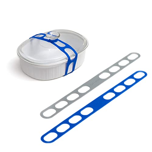 Lid Latch the reusable universal lid securing strap for crockpots, casserole dishes, pots, pans and more. Make it easy to transport your favorite dishes with one simple strap.