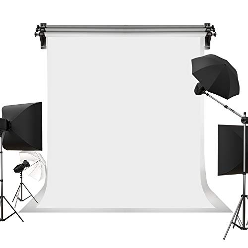 Kate 6ft×9ft Solid White Backdrop Portrait Photography Background for Photo Booth Studio Children and Headshots