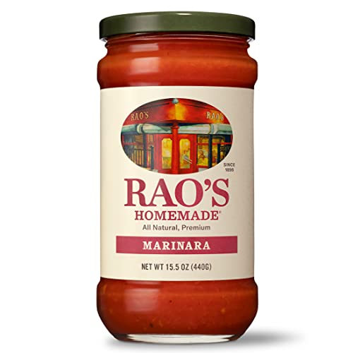 Rao's Homemade Marinara Sauce, 15.5 oz, Tomato Sauce, All Purpose, Keto Friendly Pasta Sauce, Premium Quality, Tomatoes from Italy and Olive Oil