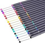 iBayam Journal Planner Pens Colored Pens, Office School Supplies, Fine Point Fineliner Drawing Art Markers for Bullet Journaling Scrapbooking Notebook Writing Note Taking Calendar Stationary, 18-Color