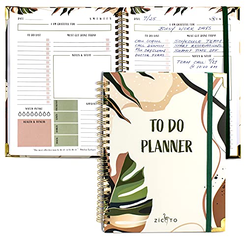 Simplified To Do List Planner Notebook - Easily Organize Your Daily Tasks And Boost Productivity - The Perfect Daily Journal And Undated Office Supplies Checklist For Women…
