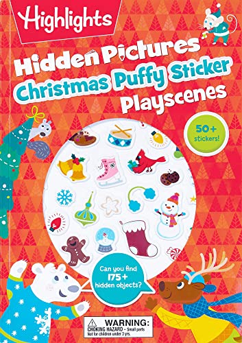 Christmas Hidden Pictures Puffy Sticker Playscenes (Highlights Puffy Sticker Playscenes)