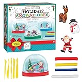 Creativity for Kids Make Your Own Holiday Snow Globes - Holiday Crafts for Kids, Create 3 DIY Snow Globes, Christmas Activities for Kids (Ages 6+)