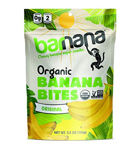 Barnana Organic Chewy Banana Bites, Original, 3.5 Ounce (Pack of 1) - Packaging May Vary