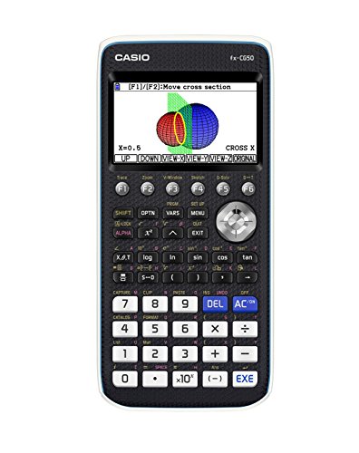 CASIO PRIZM FX-CG50 Color Graphing Calculator,Black & White,7.21'Wx10.32'Lx2.05'H