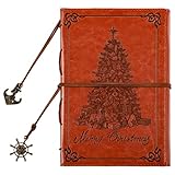 Christmas Gifts Leather Journal Vintage Refillable Journal Notebooks Writing Christmas Journal Leather from Mom Christmas Leather Engraved Journal for Mom Daughter Son Anniversary Christmas Gifts