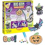 Creativity for Kids Halloween Big Gem Diamond Painting Kit | Create 13 Spooky Stickers & 2 Suncatchers with 1000+ Colorful Gems | Fun for Parties, Gifts & Seasonal Décor (Ages 6+)