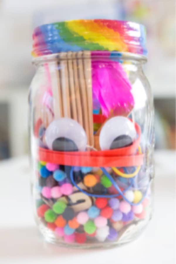 kids crafts in mason jars