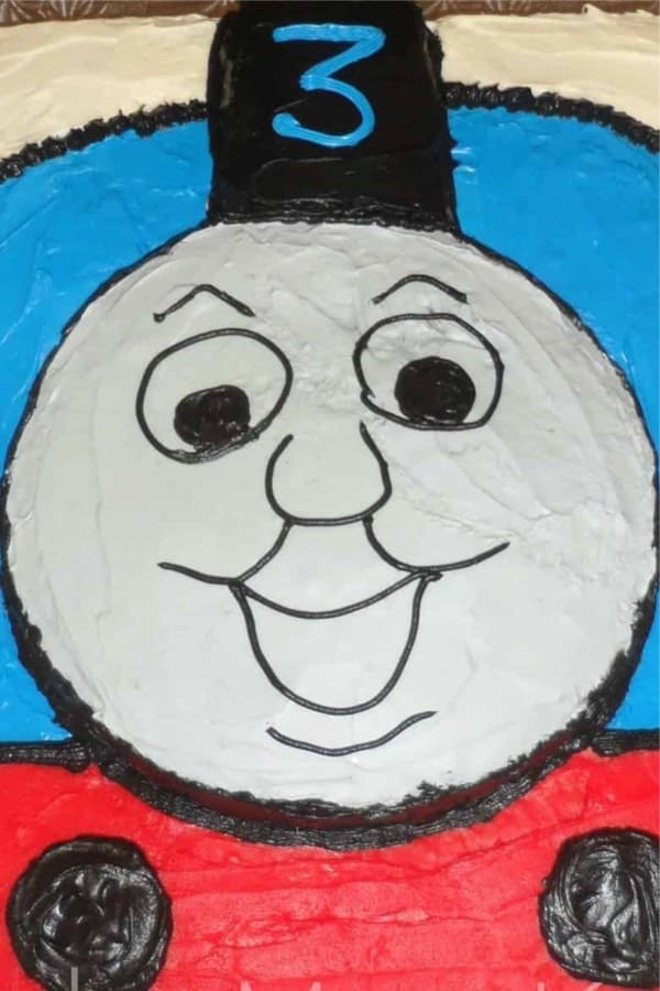 thomas the train birthday cake