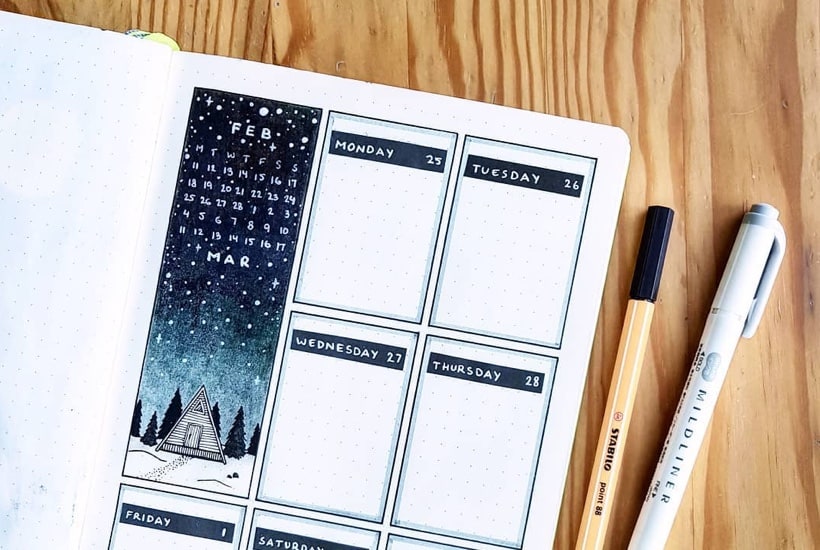 25 Bullet Journal Weekly Spread Ideas For Bujo Addicts Vol.1