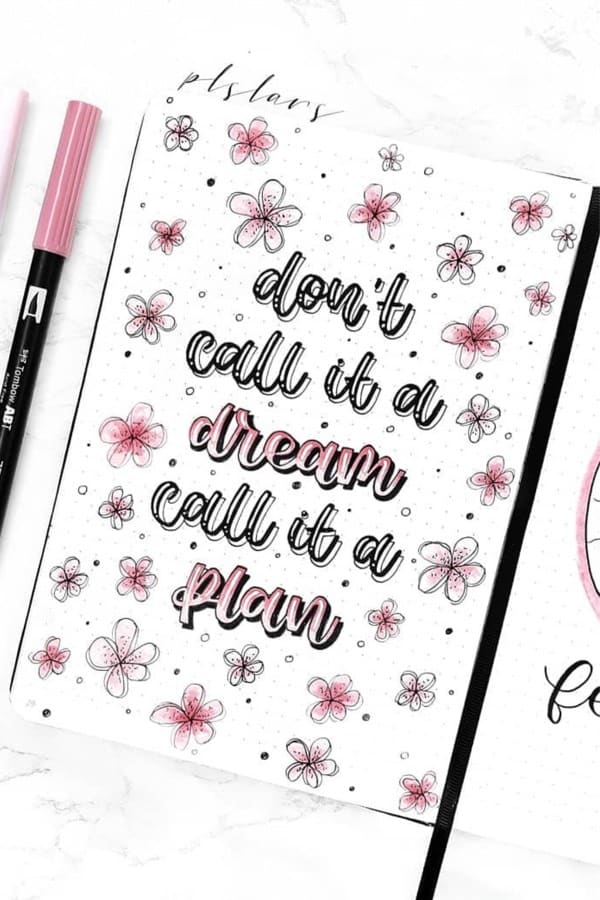 motivational bujo quote for women