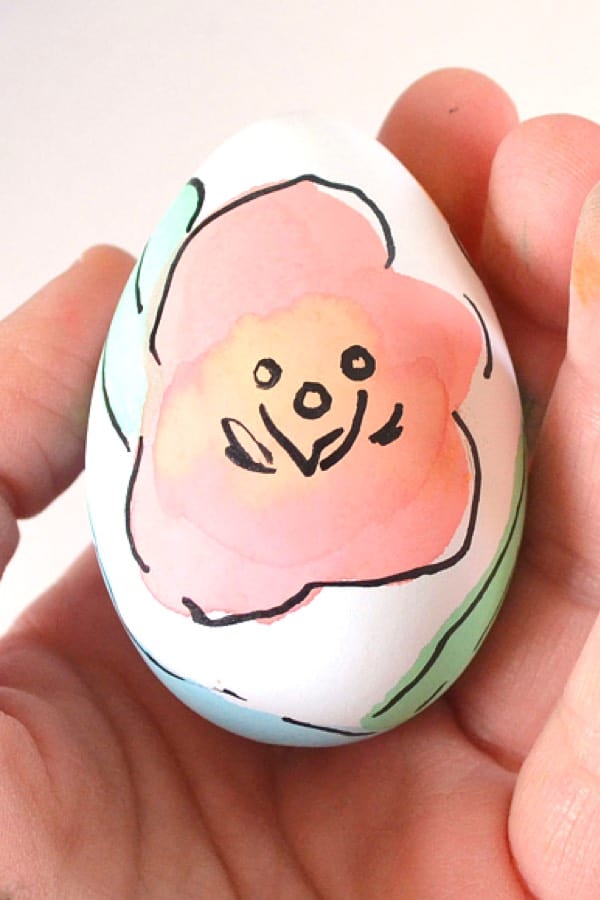 floral easter egg dying ideas