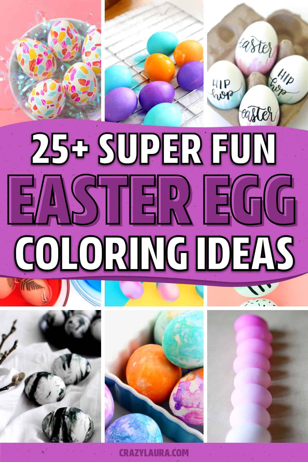 easy ideas for coloring eggs