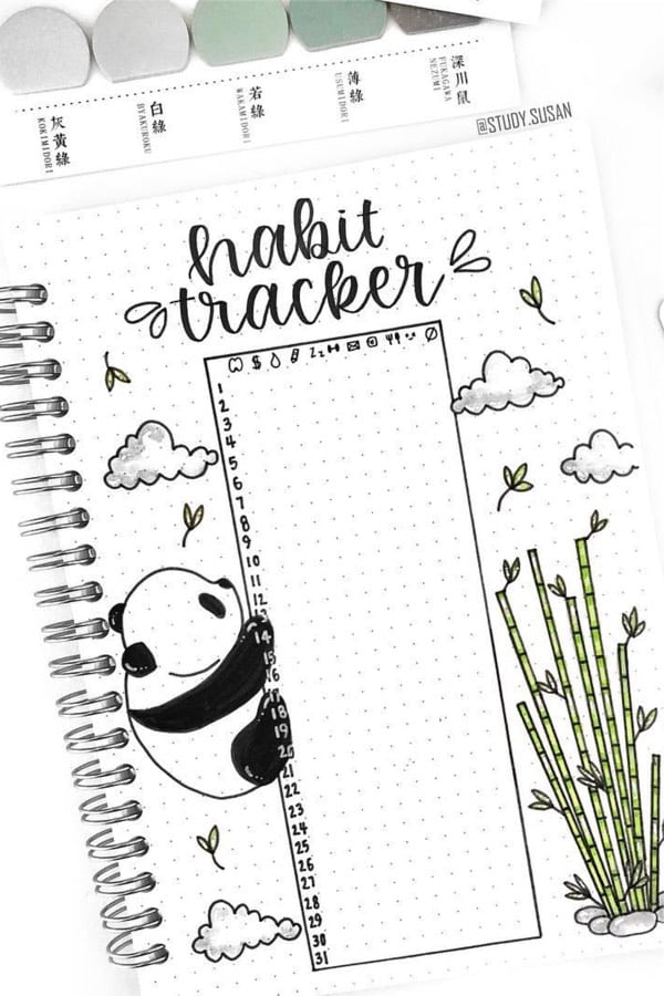 simple dot habit tracker