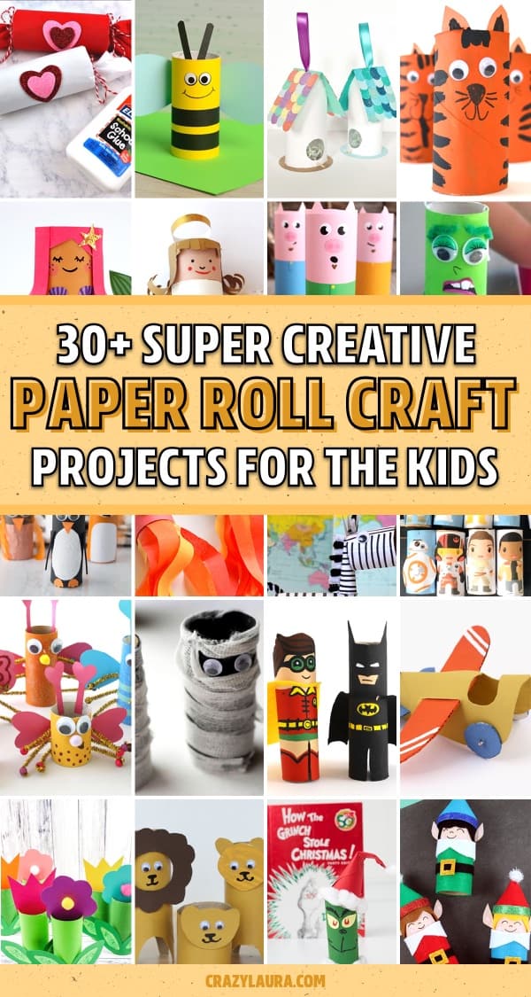 paper roll boys and girls crafts