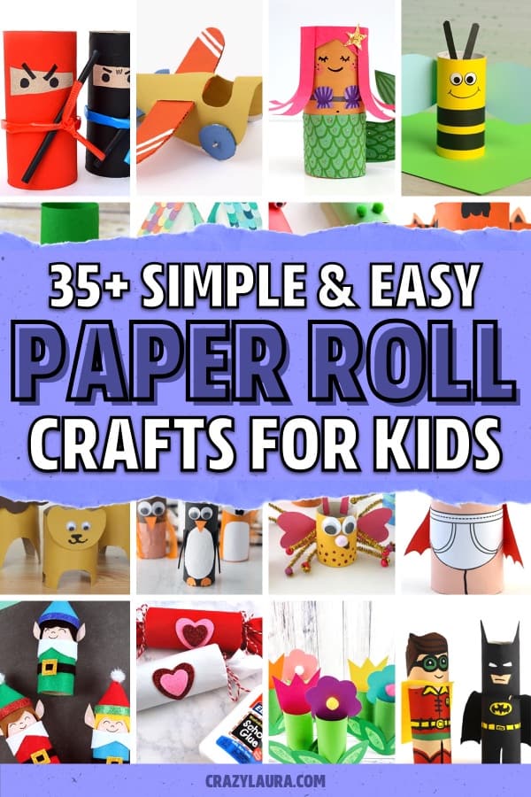 paper roll craft tutorial ideas for kids