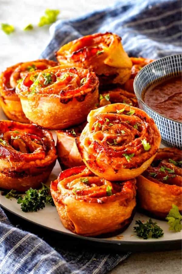 pizza pinwheel appetizers for party