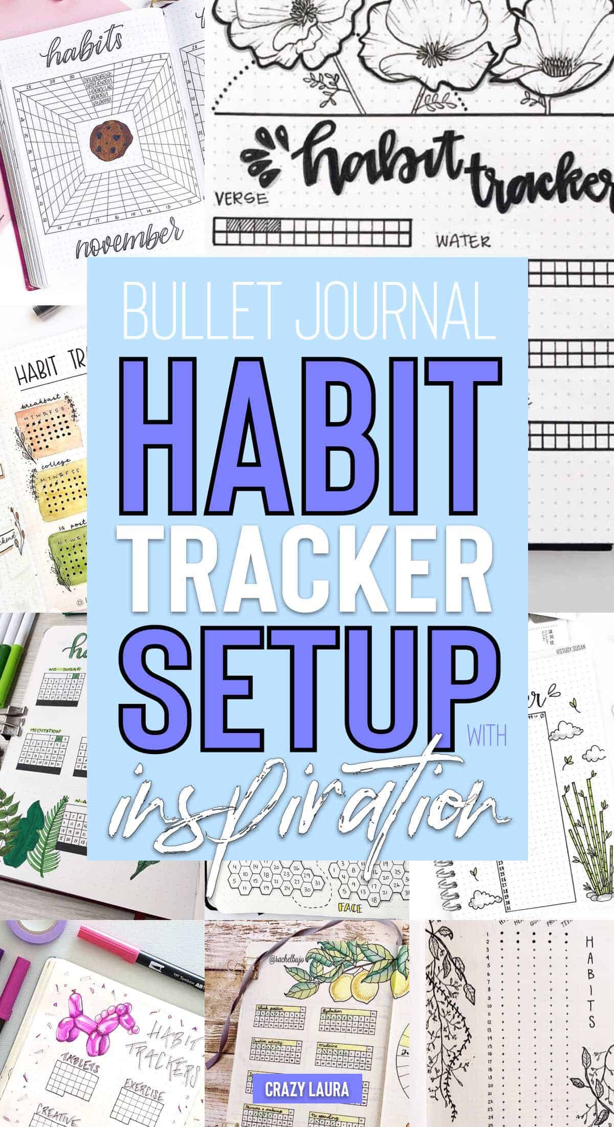 beginner guide to bujo habit tracker