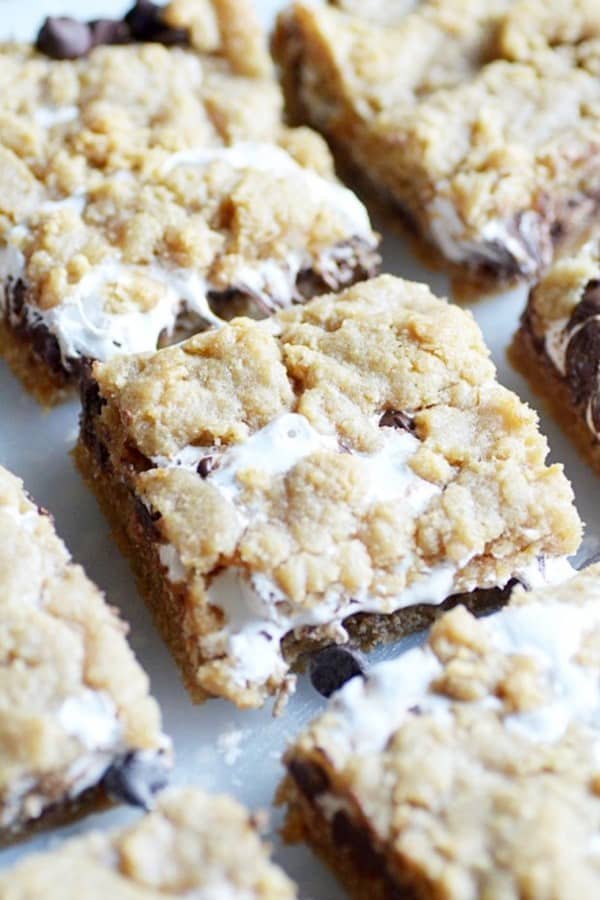 cookie bar recipe with smores