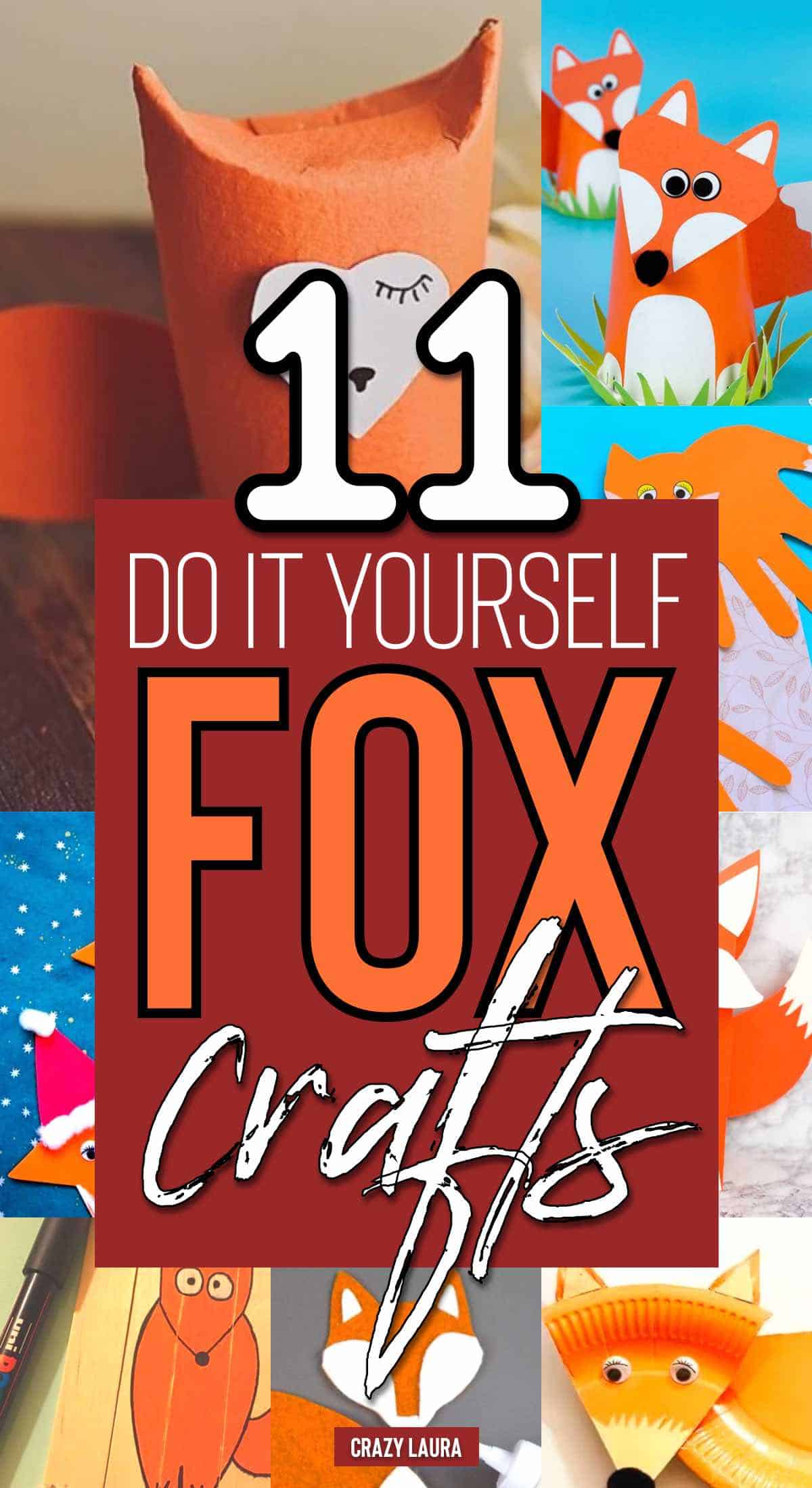 animal diy crafts with fox
