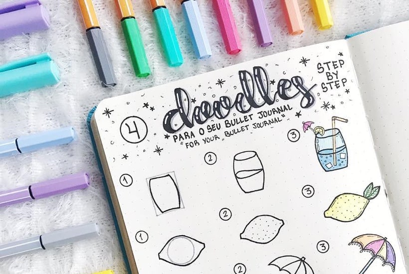 20 Step By Step Bullet Journal Doodle Tutorials In 2024