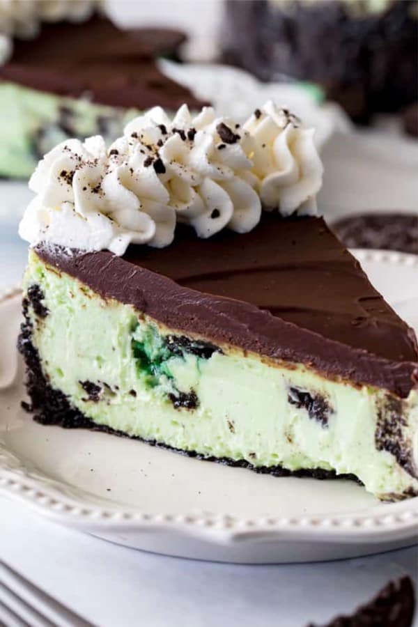 cheesecake with mint and oreo