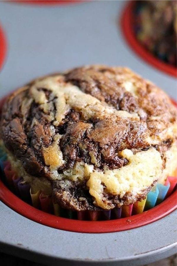 muffin with nutella