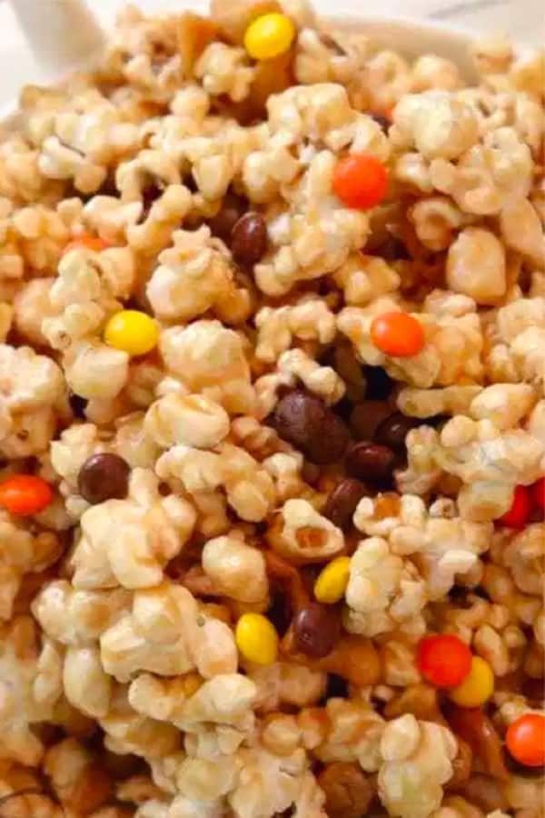 sweet popcorn with peanut butter