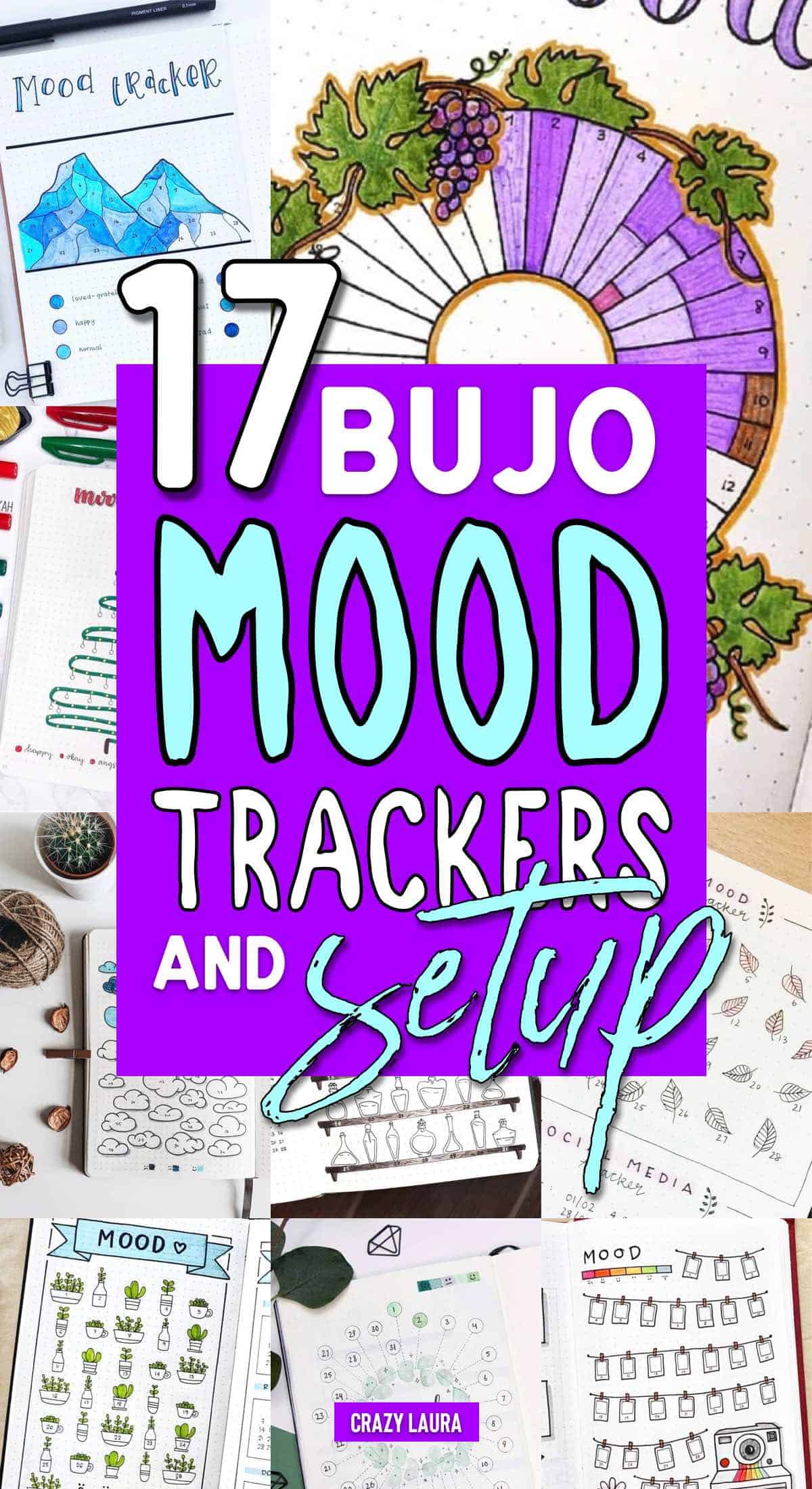 easy bujo mood tracker setup