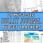 20 Must See Bullet Journal Budget Tracker Layouts