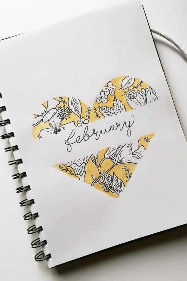 february cover in yellow