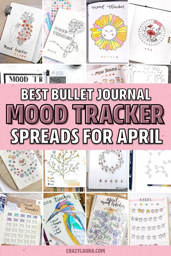 april mood tracker page ideas