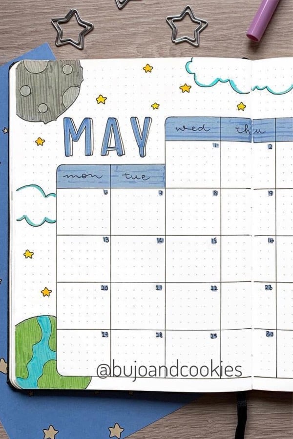 may spread with space doodle