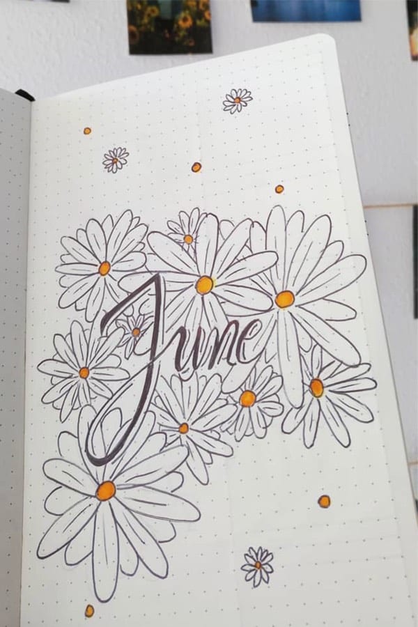 june cover spread ideas with flowers