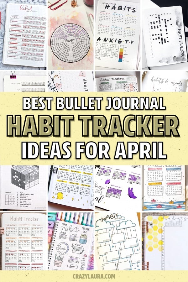 best april habit tracker inspiration