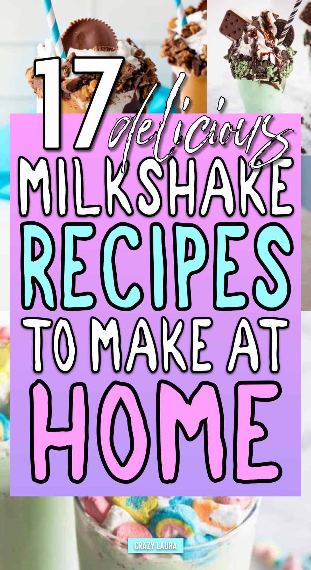 homemade milkshake recipes to try