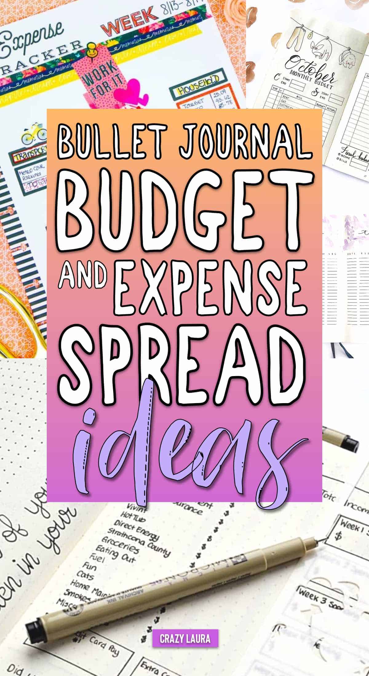 expense tracking for bujo