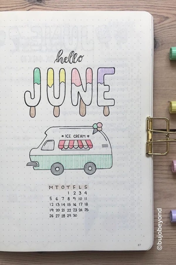 cute summer monthly cover 