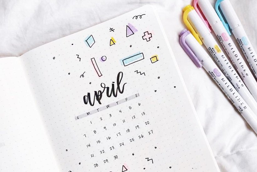 Bullet Journal Monthly Cover Ideas For April 2024