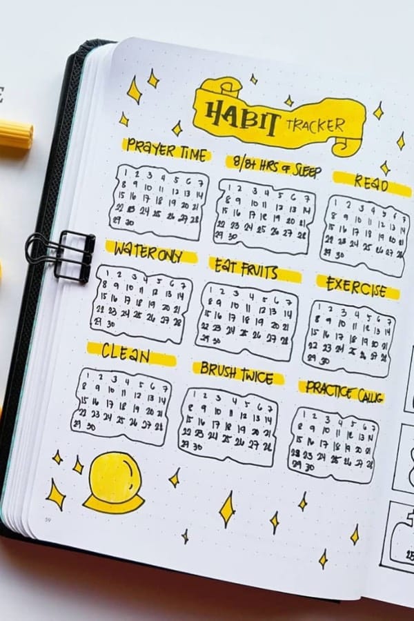 habit tracker with harry potter