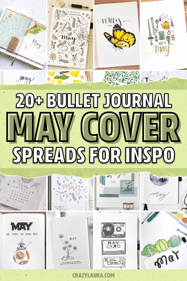 may cover page ideas for journal