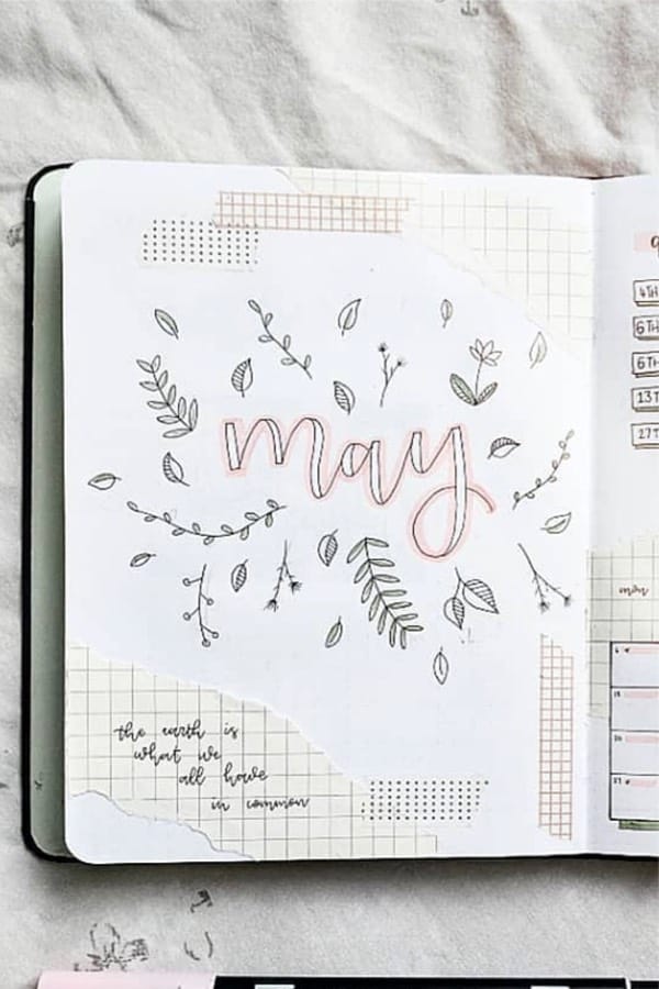may cover page with quote