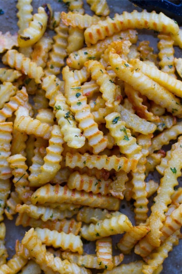 garlic butter french fries