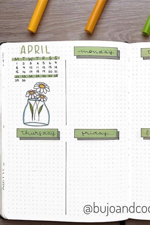 flower spread for april