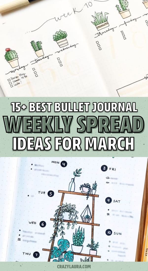 march bullet journal inspiration