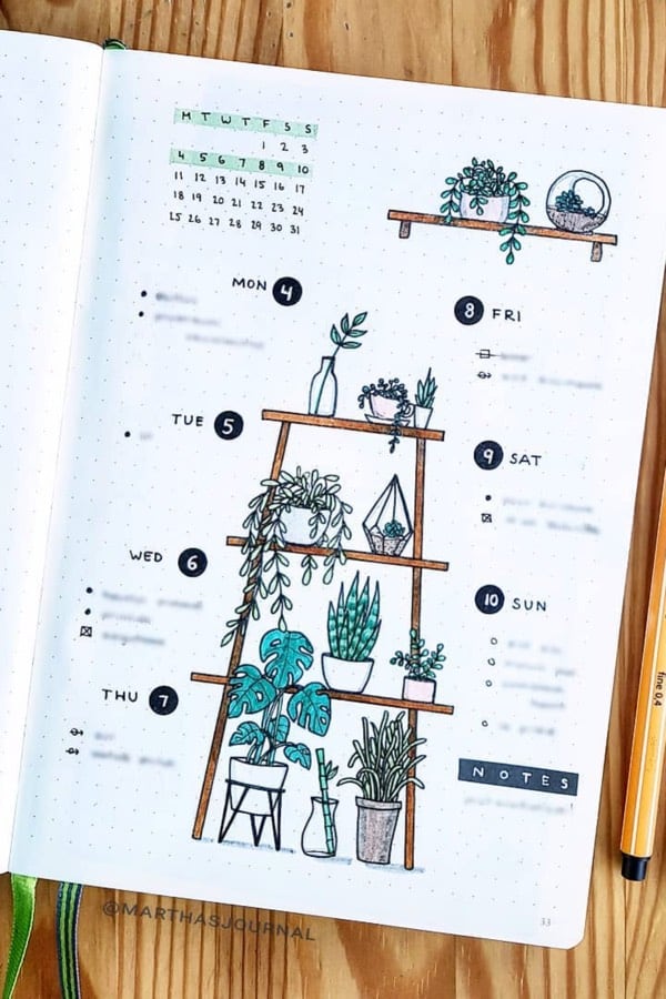 Bullet Journal Weekly Spread Ideas For March 2020 - Crazy Laura