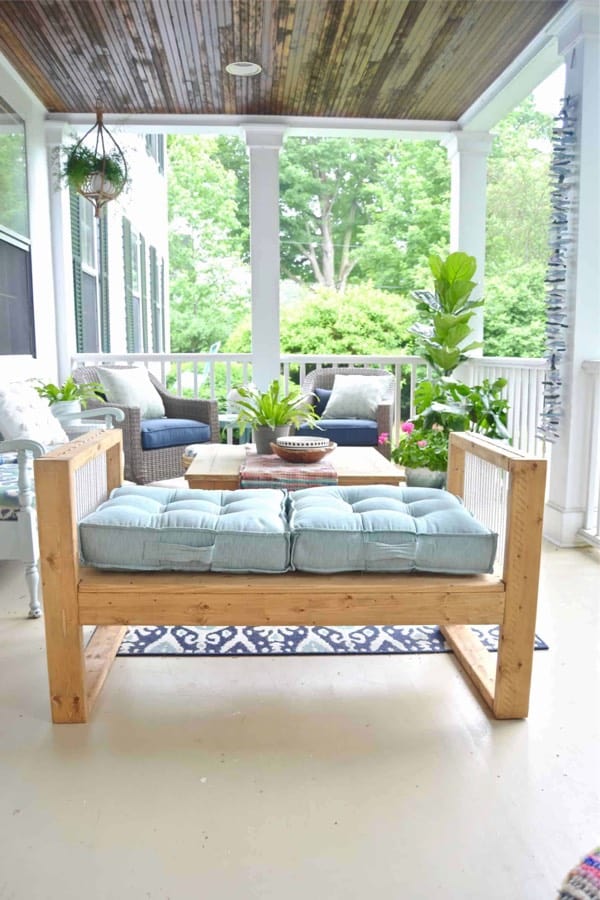 diy rope bench